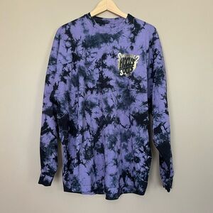 {Disney} Hocus Pocus Spirit Jersey Tie Dye Long Sleeve - Womens Medium